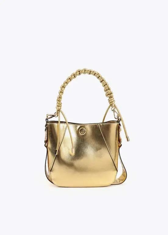 Bolsito asa trenzada efecto piel