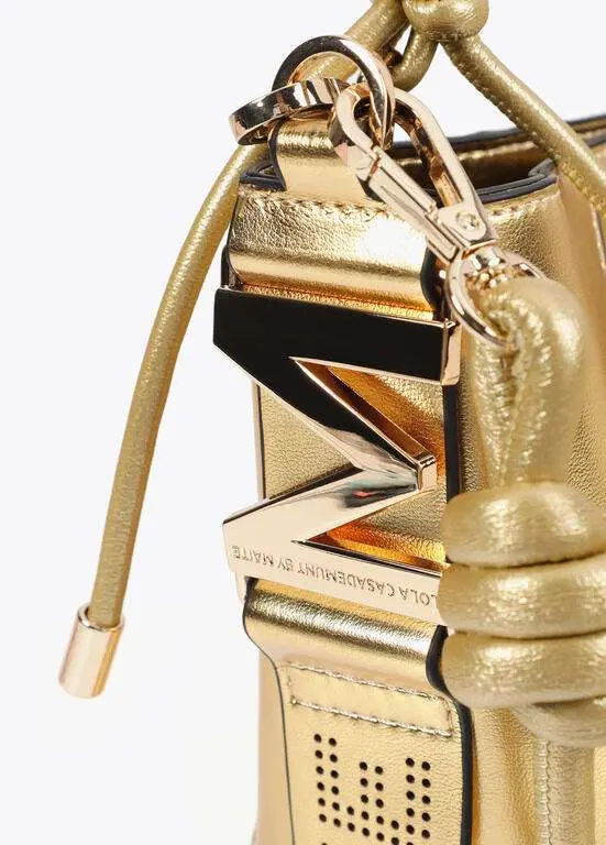 Bolsito asa trenzada efecto piel