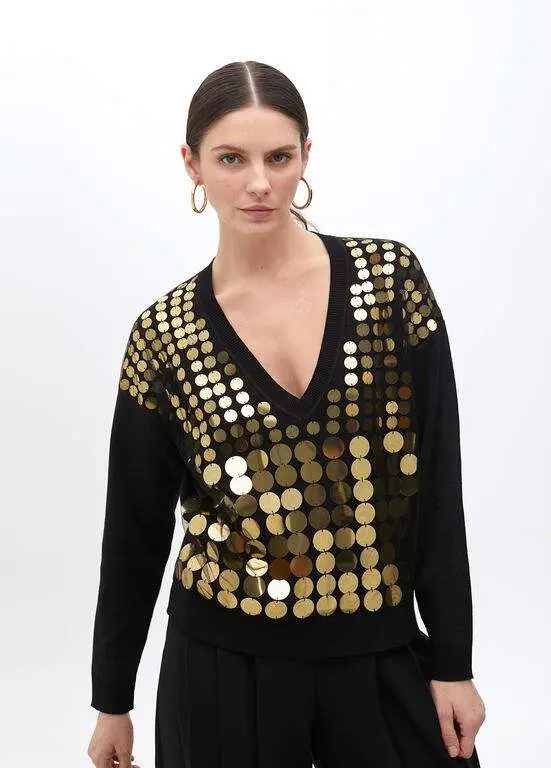 Jersey malla lentejuelas