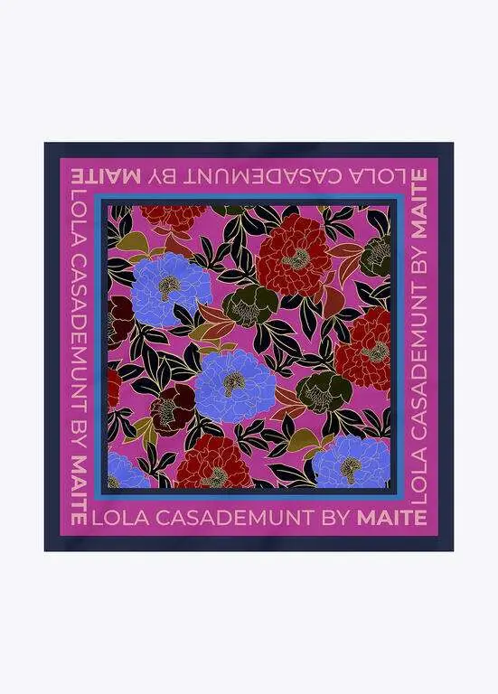 Pañuelo estampado flores